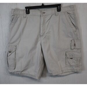 Mens Rustic‎ Ridge Shorts Size 42 Gray Ripstop Cargo Pockets Photography Hiking